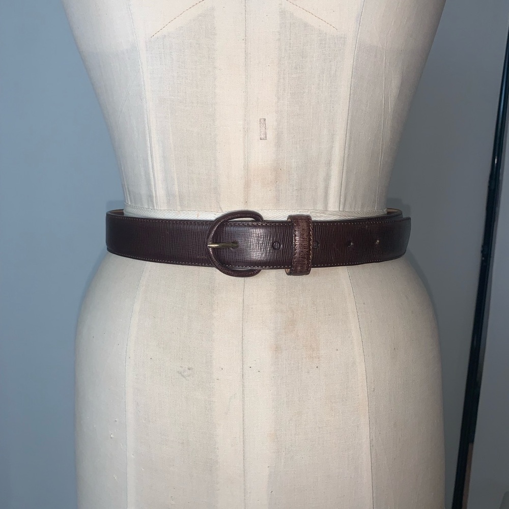 Giorgio Armani vintage Brown Leather Belt 30